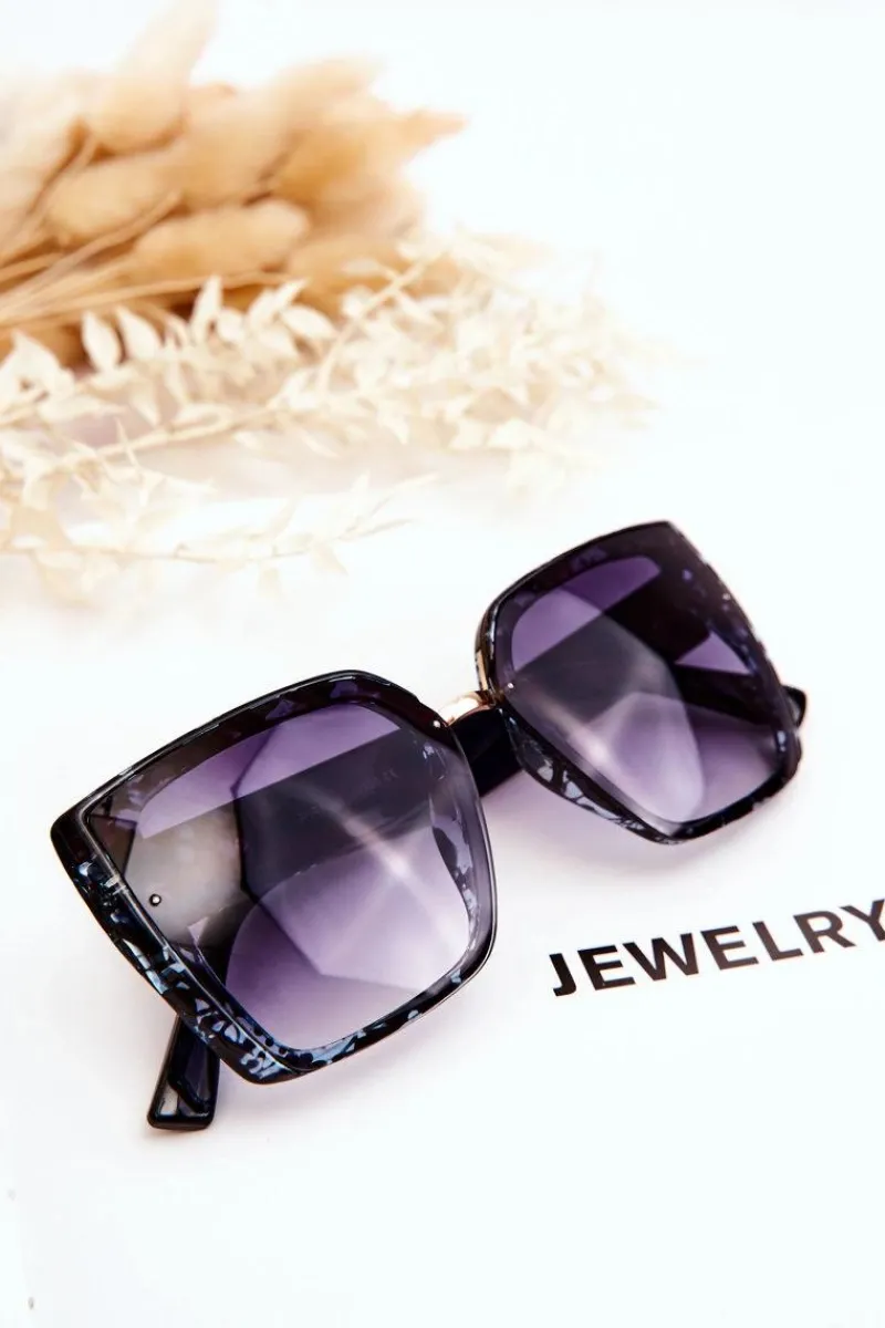 Okulary>PRIUS Damskie Okulary Przeciwsłoneczne UV400 V237 Czarno-Niebieskie