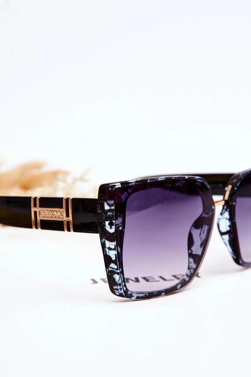 Okulary>PRIUS Damskie Okulary Przeciwsłoneczne UV400 V237 Czarno-Niebieskie