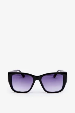 Hot Boto Damskie Okulary Przeciwsłoneczne Z Ozdobnymi Detalami UV400 Czarne Czarny