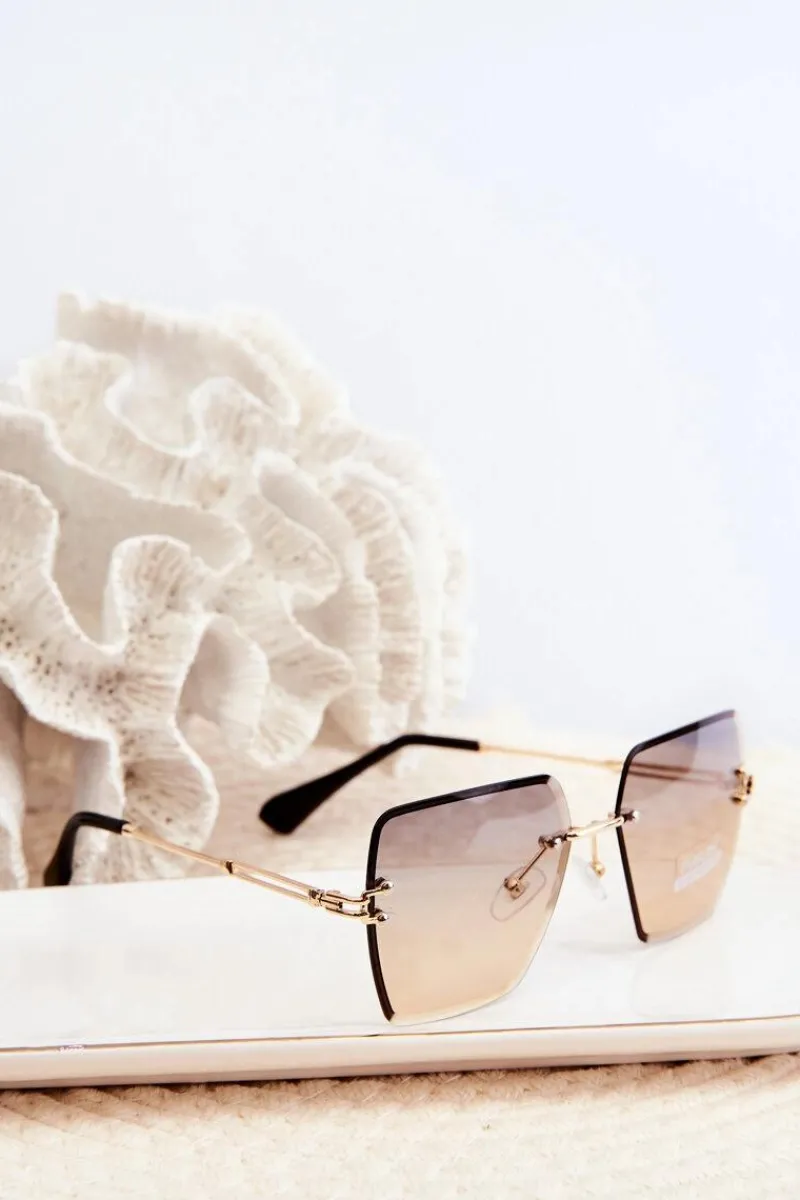 Discount PRIUS Damskie Okulary Przeciwsłoneczne Z Cieniowanymi Szkiełkami UV400 Złote