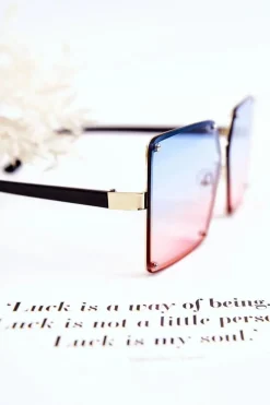 Okulary>Boto Damskie Okulary Przeciwsłoneczne Ombre V180004 Niebiesko-Różowe