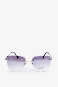 Clearance PRIUS Damskie Okulary Przeciwsłoneczne UV400 Srebrno-Niebieskie