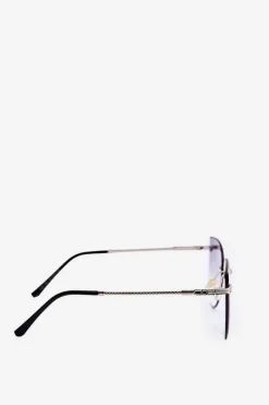 Clearance PRIUS Damskie Okulary Przeciwsłoneczne UV400 Srebrno-Niebieskie