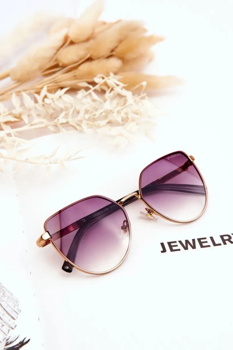 Online Damskie Okulary Przeciwsłoneczne V507 Szaro-Brązowe Okulary