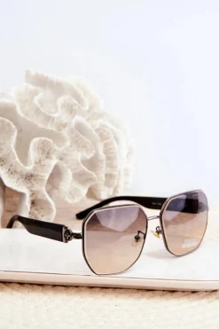 Best Damskie Okulary Przeciwsłoneczne UV400 Czarne Okulary