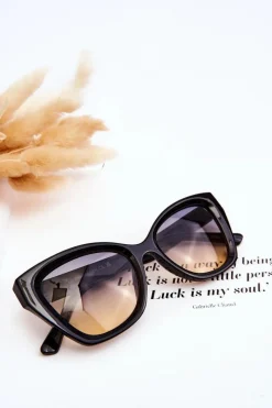 New Damskie Okulary Przeciwsłoneczne Z Napisami M2404 Czarne Gradient Niebiesko-Pomarańczowy Okulary