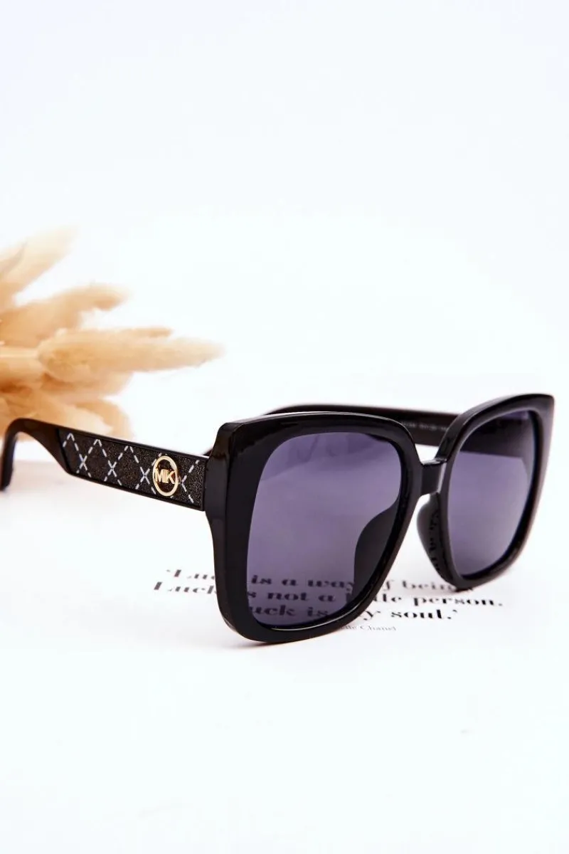 Online Boto Damskie Okulary Przeciwsłoneczne Z Brokatem M2354 Gradient Czarne