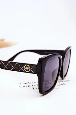 Online Boto Damskie Okulary Przeciwsłoneczne Z Brokatem M2354 Gradient Czarne