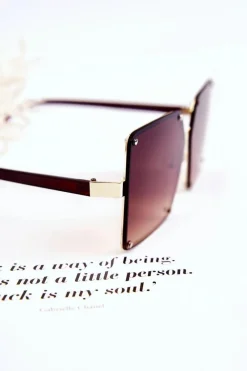 New Boto Damskie Okulary Przeciwsłoneczne Ombre V180004 Brązowe