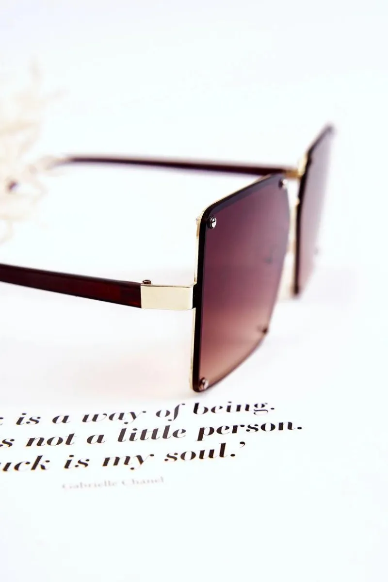 New Boto Damskie Okulary Przeciwsłoneczne Ombre V180004 Brązowe
