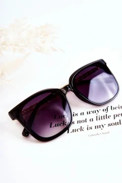 Okulary>Boto Damskie Okulary Przeciwsłoneczne V130035 Czarne