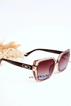 Okulary>PRIUS Damskie Okulary Przeciwsłoneczne V213 Brązowe