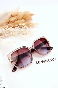 Okulary>PRIUS Damskie Okulary Przeciwsłoneczne V213 Brązowe