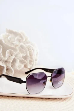 Best Damskie Okulary Przeciwsłoneczne UV400 Czarne Okulary