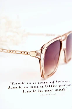 Clearance Damskie Okulary Przeciwsłoneczne Aviatory V120013 Transparentne Okulary