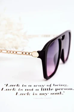 Online Boto Damskie Okulary Przeciwsłoneczne Aviatory V120013 Czarno-Różowe