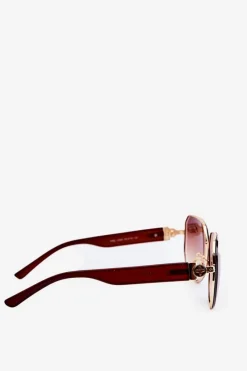 New Damskie Okulary Przeciwsłoneczne UV400 Brązowe Okulary