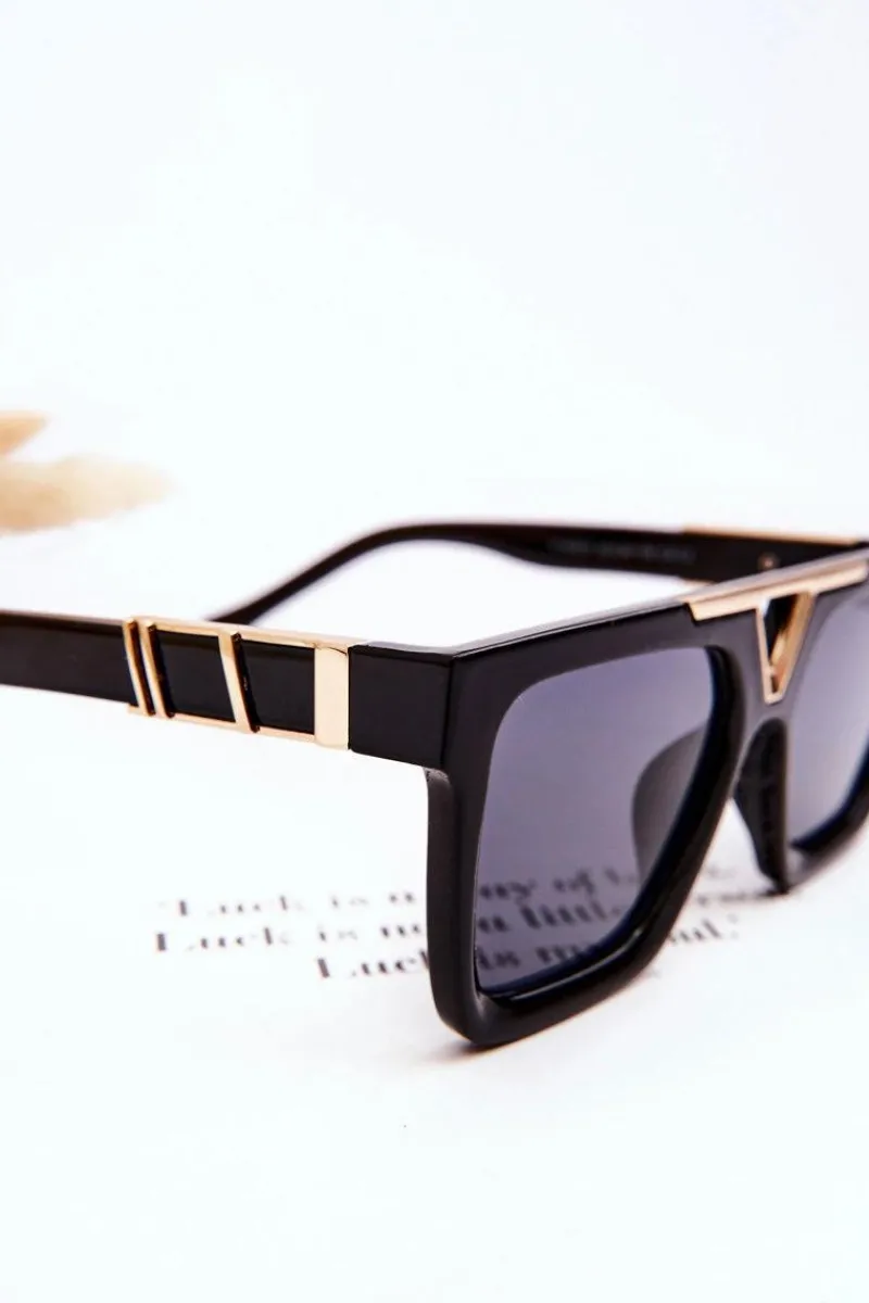 Clearance Damskie Okulary Przeciwsłoneczne V130037 Czarne Okulary