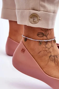 Discount Damskie Pachnące Baleriny LL285002 Nude Damskie Baleriny Klasyczne