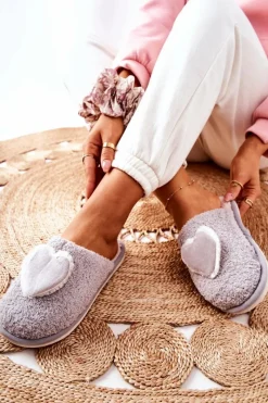 Online Boto Damskie Papcie Szare Heartbeat