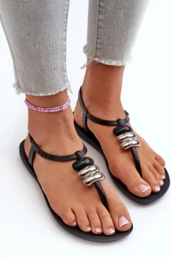 Online Ipanema Damskie Płaskie Sandały Japonki 83507 Class Blown Up Sandal Fem Czarne