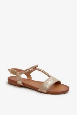 Sandały Płaskie><noscript><img width=