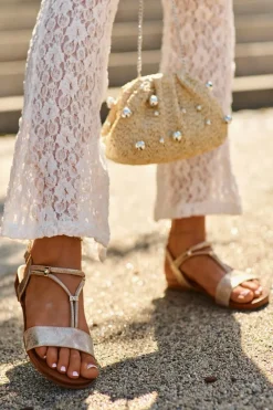 Sandały Płaskie><noscript><img width=