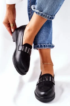 Mokasyny Damskie Skórzane><noscript><img width=