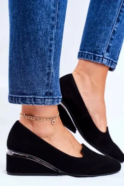 Boto Damskie Półbuty Exquisite Czarne 1205