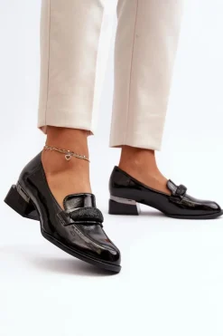 Półbuty Lakierowane><noscript><img width=