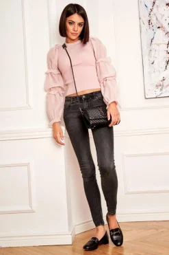 Outlet Damskie Półbuty Czarne 2121 Damskie Półbuty Skórzane|Mokasyny Damskie Skórzane