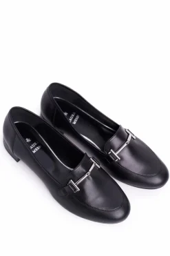 Outlet Damskie Półbuty Czarne 2121 Damskie Półbuty Skórzane|Mokasyny Damskie Skórzane