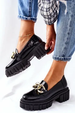 Półbuty Skórzane|Mokasyny Damskie Lakierowane><noscript><img width=