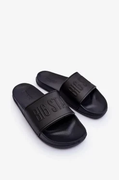 New Damskie Piankowe Klapki Big Star MM274715 Czarne Damskie Klapki Damskie Big Star|Klapki Damskie Klasyczne