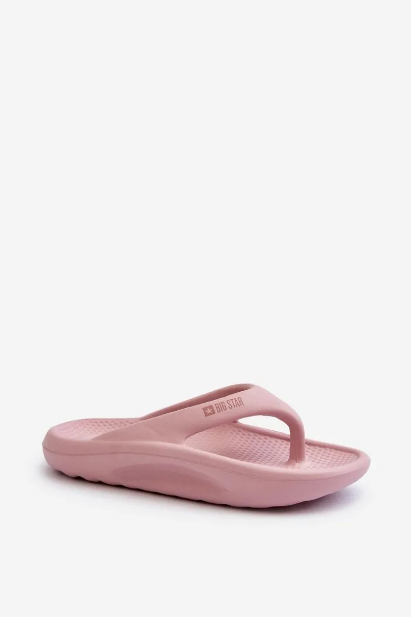 Online Damskie Piankowe Klapki Japonki Big Star NN274A650 Różowe Damskie Klapki Damskie Big Star|Klapki Basenowe