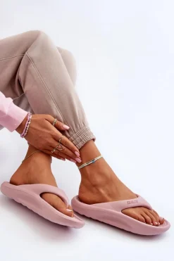 Online Damskie Piankowe Klapki Japonki Big Star NN274A650 Różowe Damskie Klapki Damskie Big Star|Klapki Basenowe