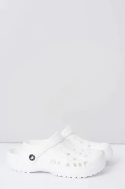 Klapki Damskie Klasyczne>Boto Damskie Piankowe Klapki Kroksy EVA Białe