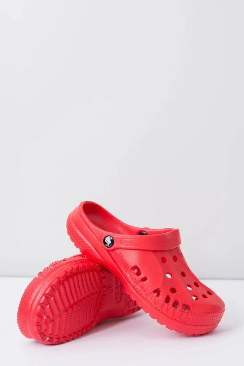 Discount Damskie Piankowe Klapki Kroksy EVA Czerwone Damskie Klapki Damskie Klasyczne