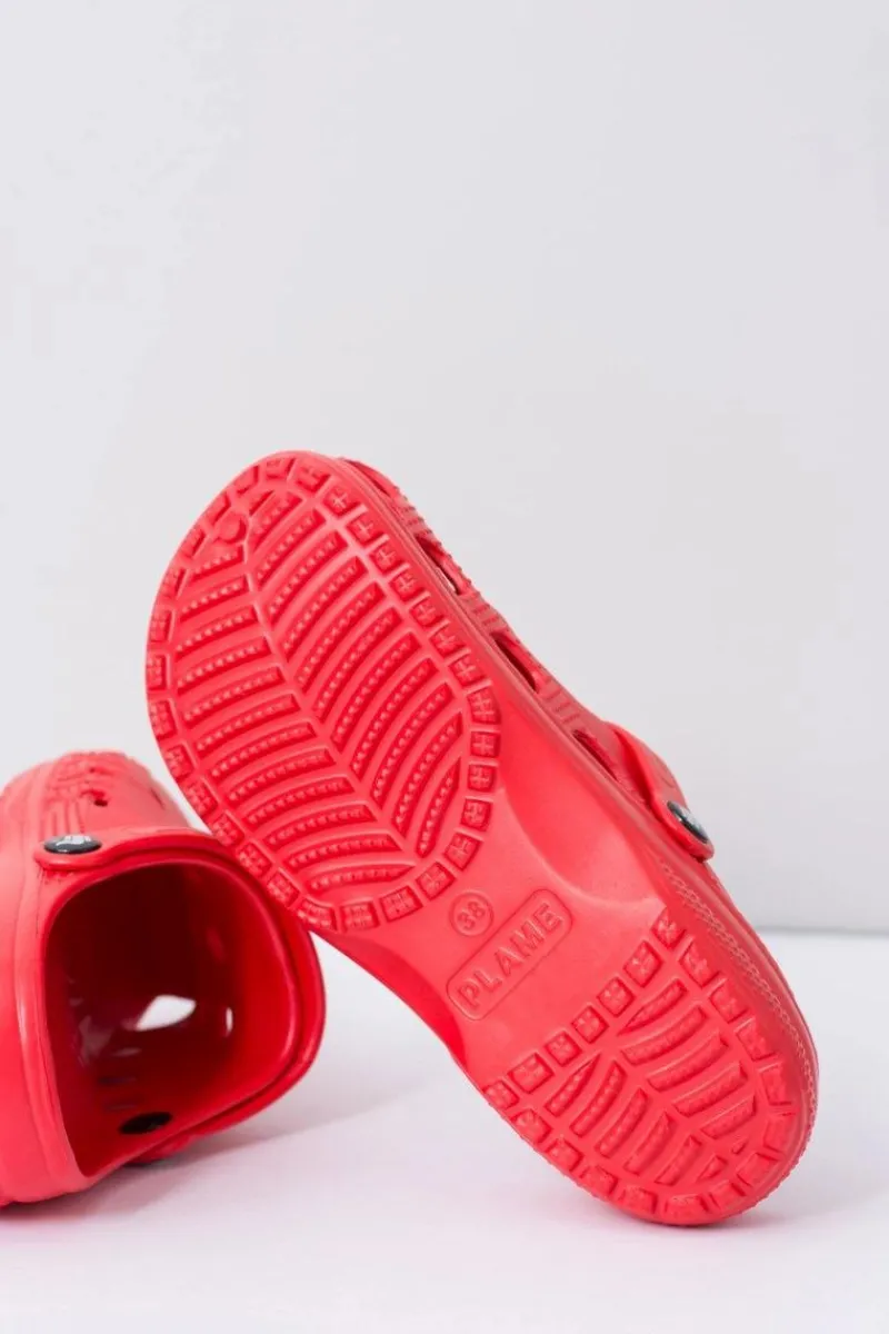 Discount Damskie Piankowe Klapki Kroksy EVA Czerwone Damskie Klapki Damskie Klasyczne