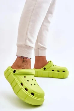 Online Boto Damskie Piankowe Na Platformie Limonkowe Beckett