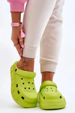 Online Boto Damskie Piankowe Na Platformie Limonkowe Beckett