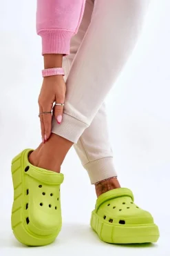 Online Boto Damskie Piankowe Na Platformie Limonkowe Beckett