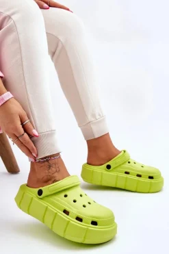 Online Boto Damskie Piankowe Na Platformie Limonkowe Beckett