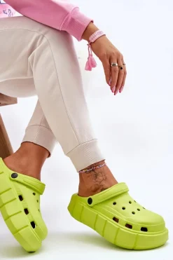 Online Boto Damskie Piankowe Na Platformie Limonkowe Beckett