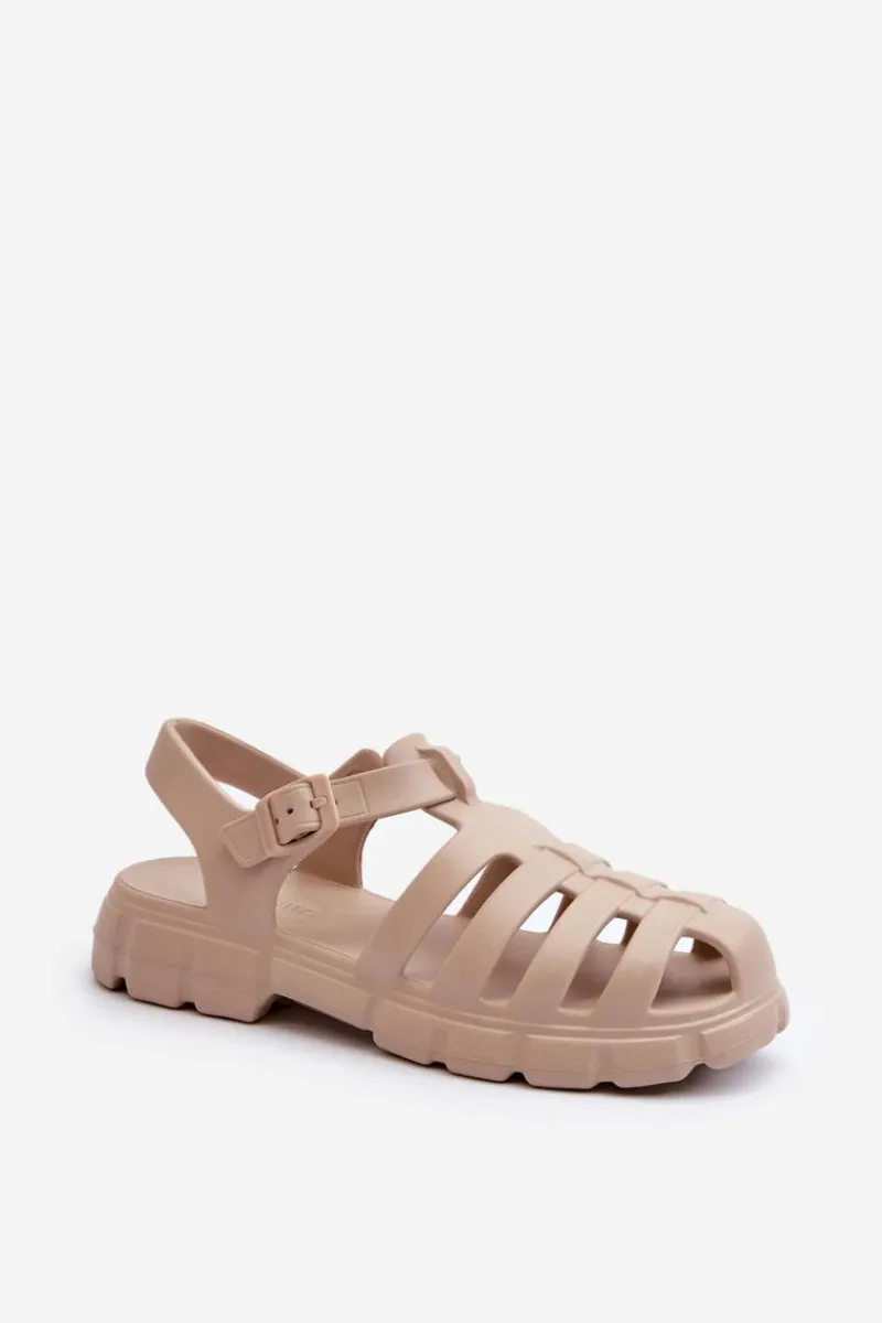 Sandały Płaskie|Klapki Damskie Klasyczne>Boto Damskie Piankowe Sandały Rzymianki Beżowe Gasaria