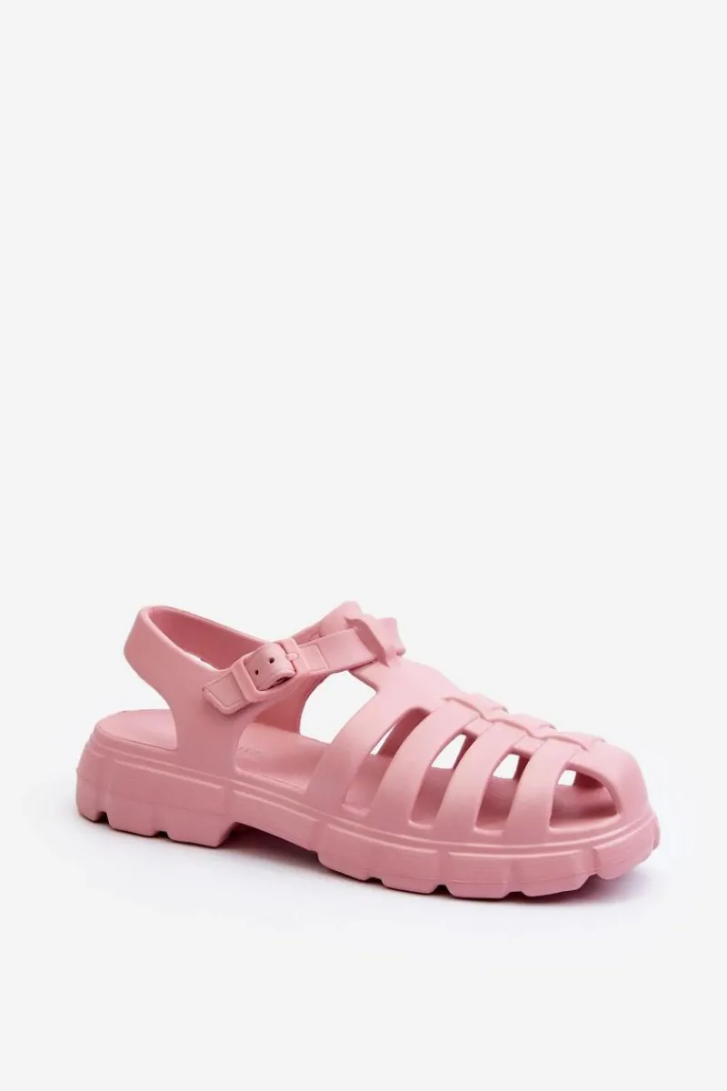 Discount Boto Damskie Piankowe Sandały Rzymianki Różowe Gasaria Różowy