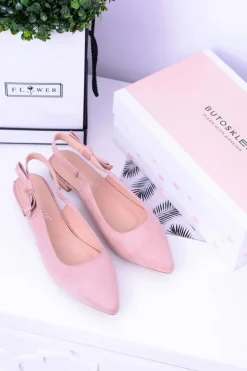 Outlet Boto Damskie Różowe Baleriny w Szpic Howla