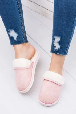 Sale Boto Damskie Różowe Domowe Klapki Papcie Sleepy