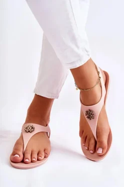 Boto Damskie Sandałki Beżowe Sonner