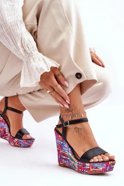 Sandały Na Koturnie><noscript><img width=